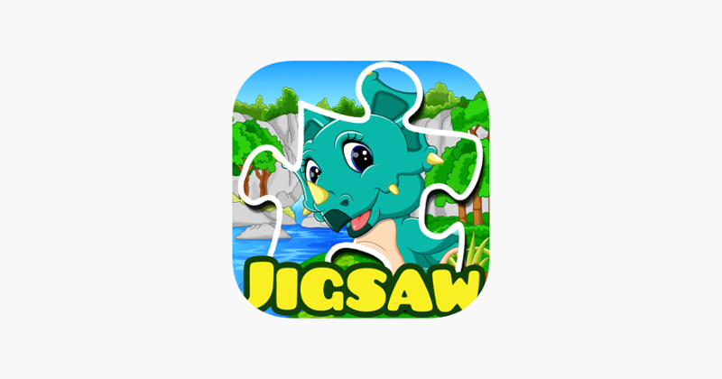 Dino jigsaw puzzles 2 to 7 year educational games Image