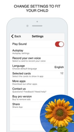 Flowers Flashcard for babies and preschool Image