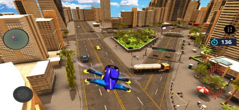 Flying Drone Car Delivery Sim screenshot