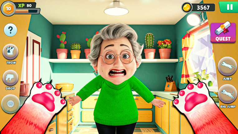 Angry Gran VS Naughty Cat Sim Image