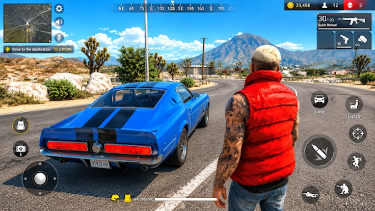 City Gangster Hero Game 3d screenshot