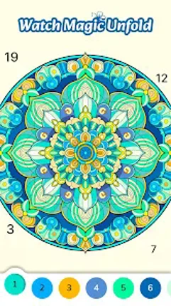 Color Flow - Color by Number Image