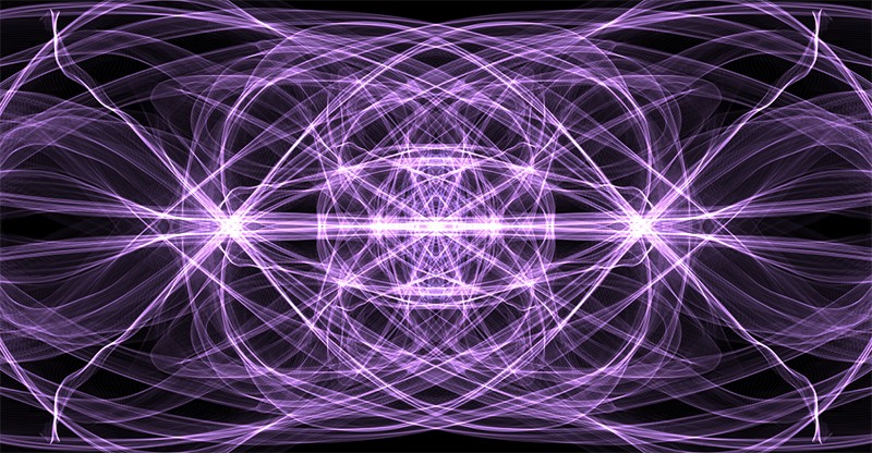 Purple Abstract Fractal Art ~ Liquid Light Series #3 Image