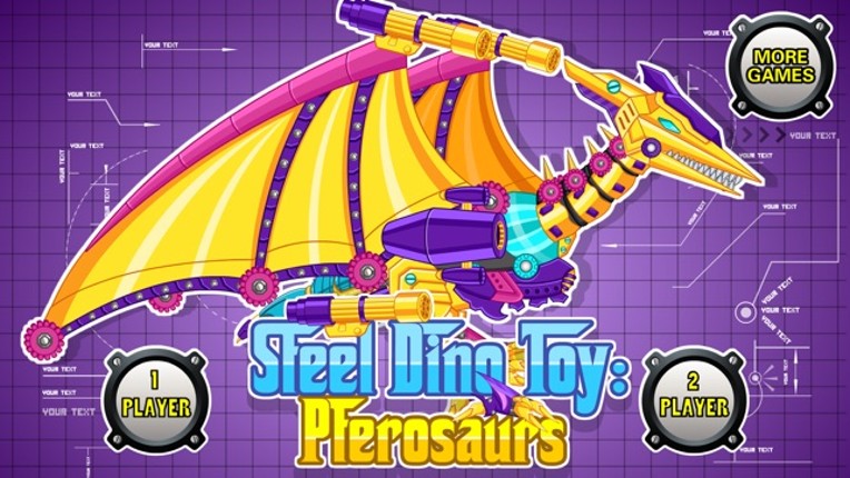 Steel Dino Toy:Mechanic Pterosaurs - 2 player game screenshot