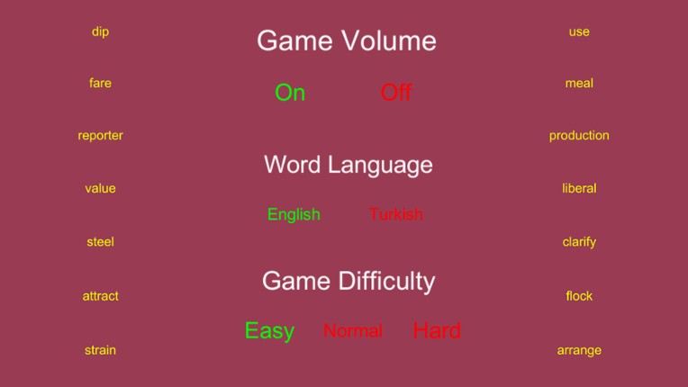 Word Typing Game screenshot