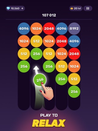 X2 Sticky Balls: 2048 Numbers screenshot
