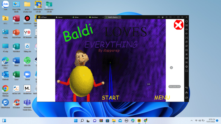 Baldi's Love Everything Android Game Cover