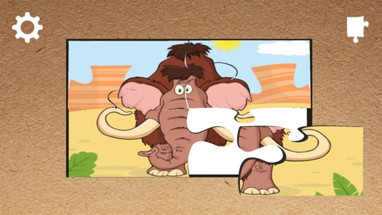 Dino jigsaw puzzles 2 to 7 year educational games Image