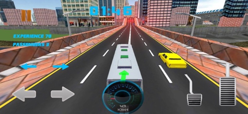 Driving Luxury Bus In City screenshot