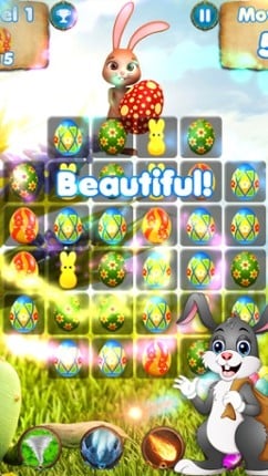 Easter Games Candy - match 3 for cute bunny hop Image