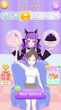 Left or Right: Anime Dress Up Image