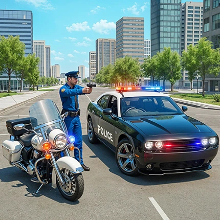 City Police Car Chase Games 3D Image
