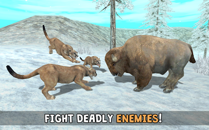 Wild Cougar Sim 3D screenshot