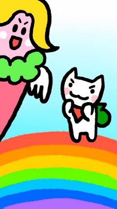 Kitty over the Rainbow Image