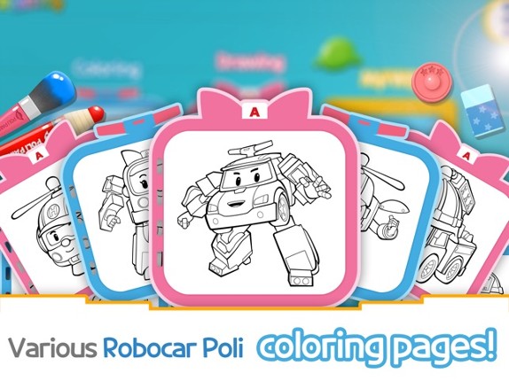 Robocar Poli: Painting Fun screenshot