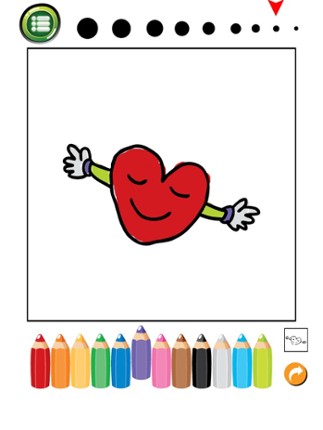 Valentine Coloring Book : Cute & Lovely! Free For Kids And Toddlers screenshot