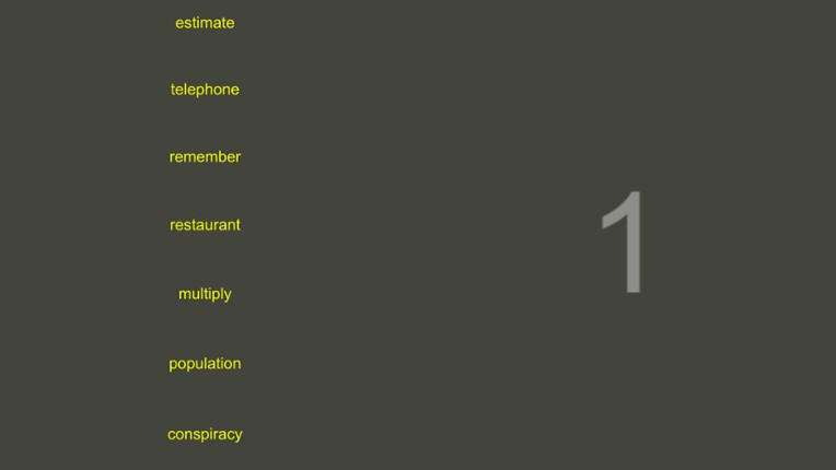 Word Typing Game screenshot