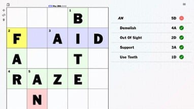 CrossAbout: Crosswords in Reverse Image