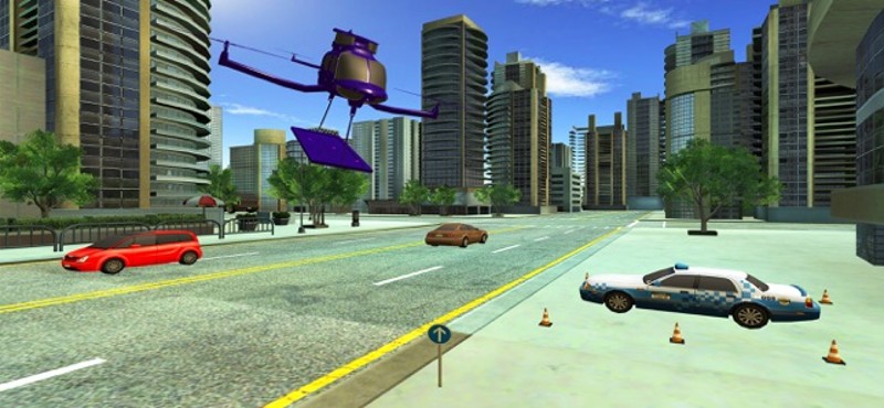 Flying Drone Car Delivery Sim screenshot