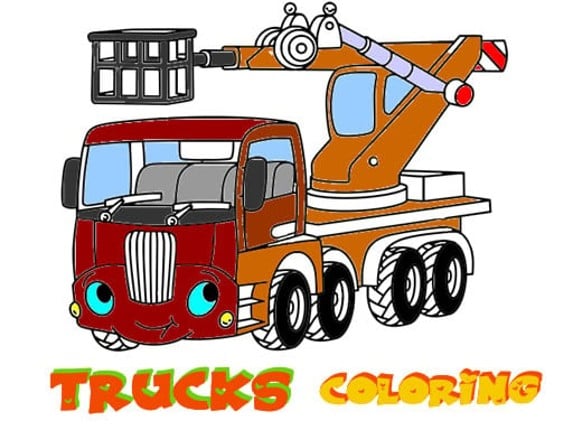 Funny Trucks Coloring Game Cover