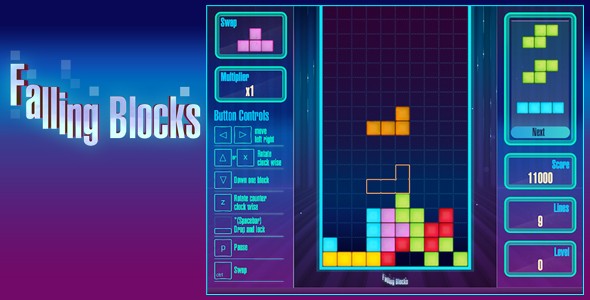 Games like Falling Blocks - Tetris Game. Free to play, Construct 3 source code