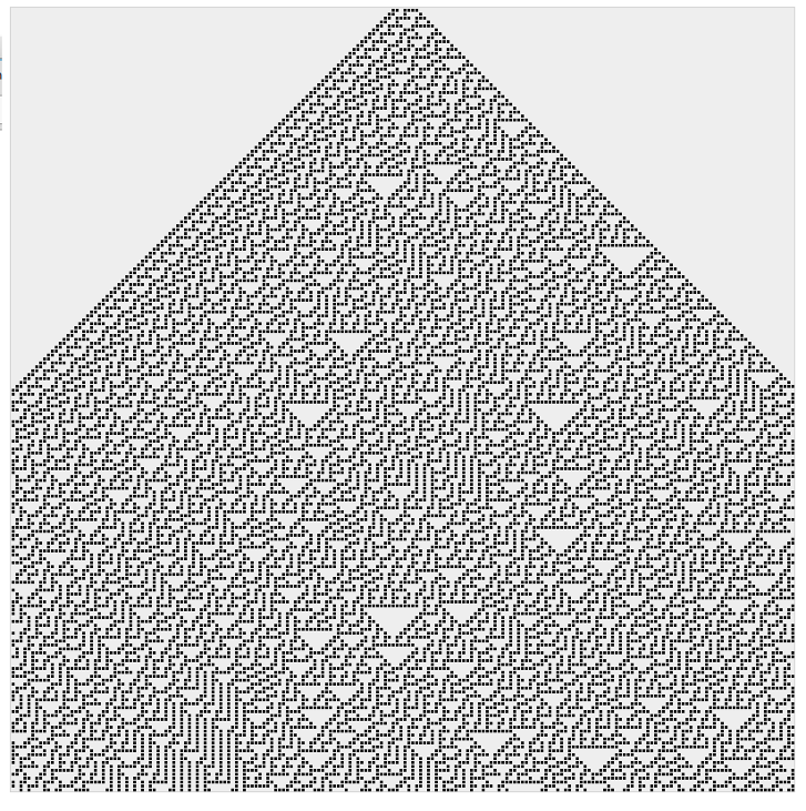 Games like Infinite Cellural Automata Rule 30 Program