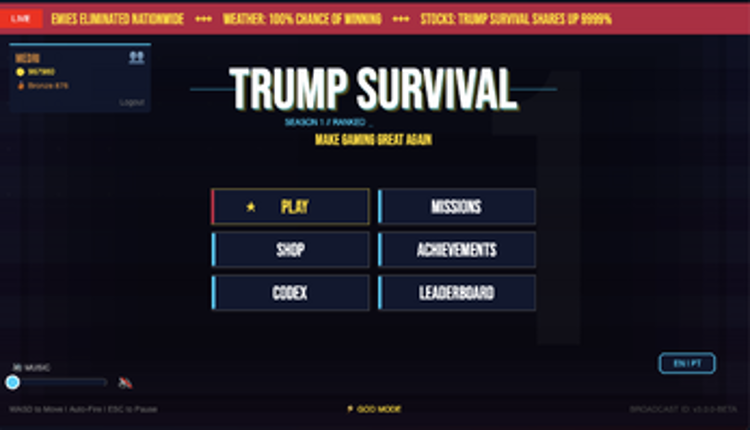 Trump Survival - Roguelike with PVP and Rank Elo screenshot