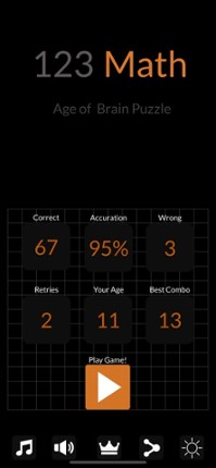 123 Math - Age of Brain Puzzle screenshot