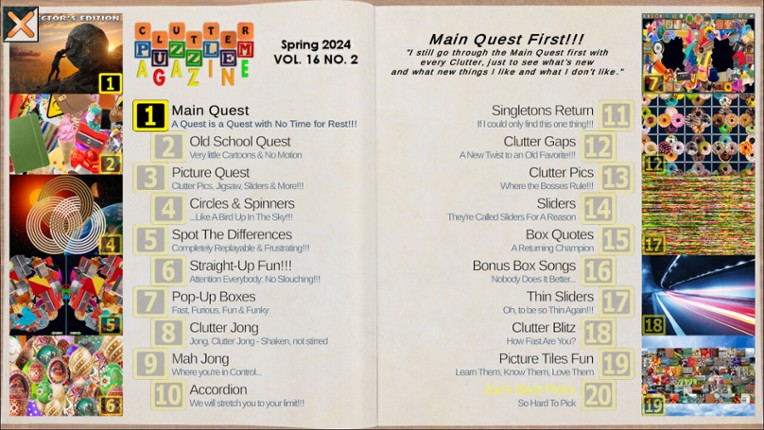 Clutter Puzzle Magazine Vol. 16 No. 2 Collector's Edition screenshot