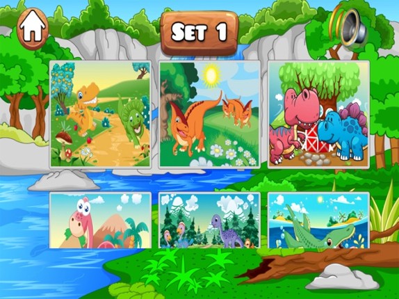 Dino jigsaw puzzles 2 to 7 year educational games screenshot