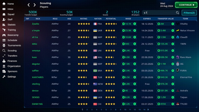 Esports Manager 2026 screenshot