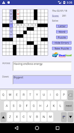 Daily Crosswords screenshot