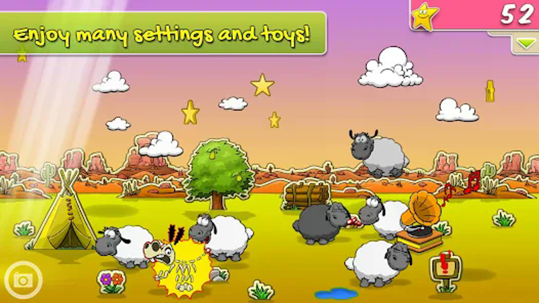 Clouds & Sheep Premium Image