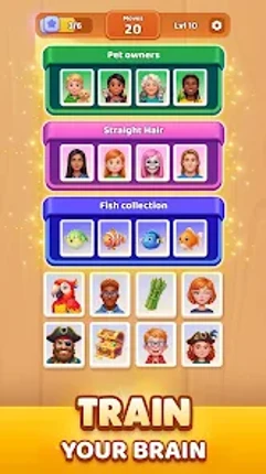 Association Match 4 Emoji Game screenshot