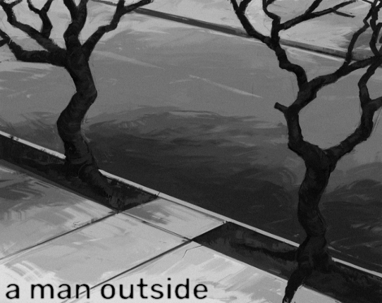 a man outside Image