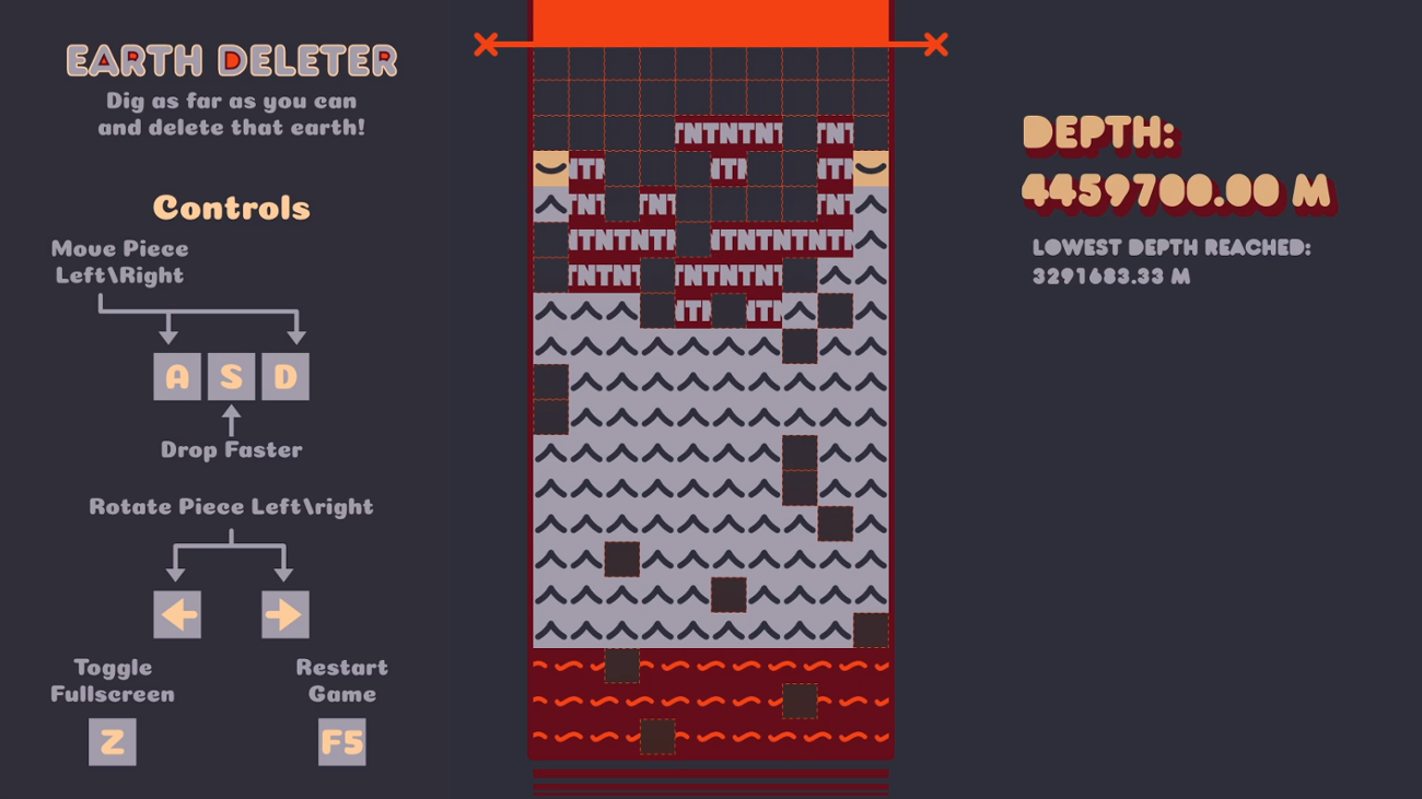 Games like Earth Deleter - LDJam 48 - Deeper and Deeper