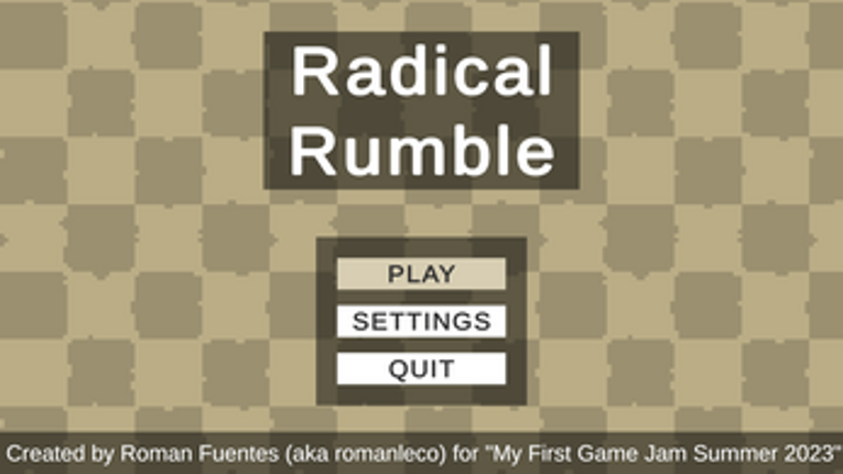 Radical Rumble - My First Game Jam Summer 2023 Submission screenshot