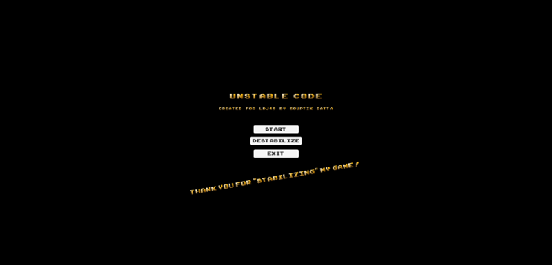 Unstable Code Game Cover