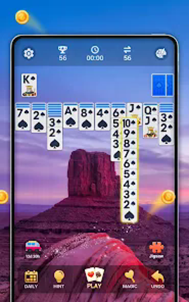 Spider Solitaire, Large Cards screenshot