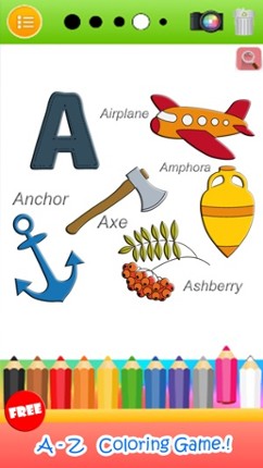 ABC Coloring Book Paint &amp; Draw Page Games For Kids Image