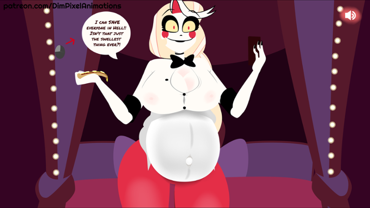 Charlie Morningstar "New Tricks" Animated Pregnancy Pin-up Image
