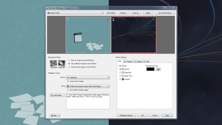 DisplayFusion screenshot