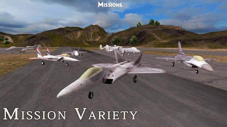 F-22 Raptor - Combat Flight Simulator of Infinite Airplane Hunter screenshot