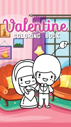 Valentine Coloring Book : Cute & Lovely! Free For Kids And Toddlers screenshot