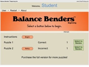 Balance Benders Beginning Lite Image