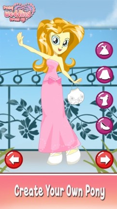 Bride Pony wedding girl princess dress up makeover Image