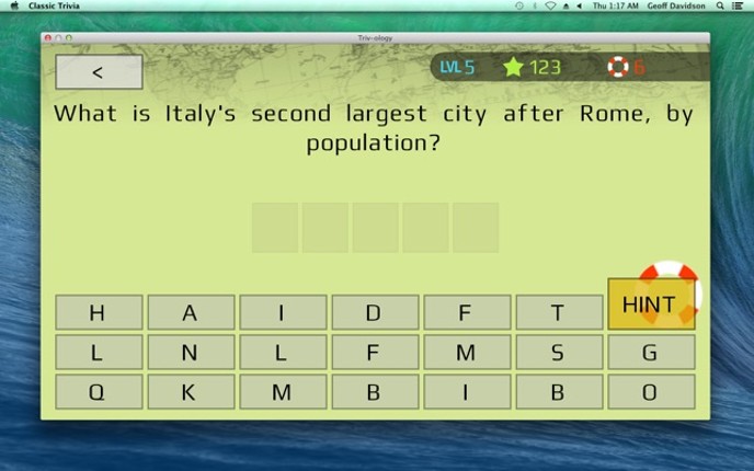 Classic Trivia screenshot