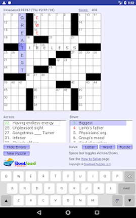 Daily Crosswords screenshot