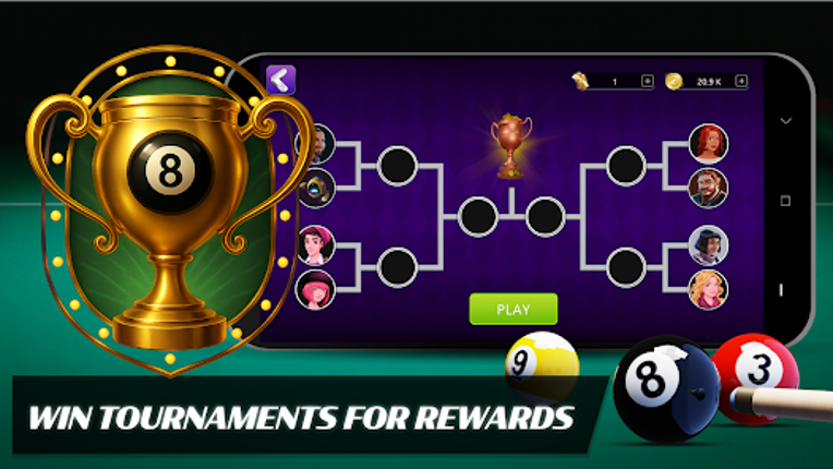 8 Ball Billiards Offline Pool Image