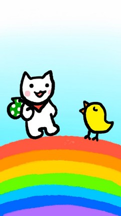 Kitty over the Rainbow Image